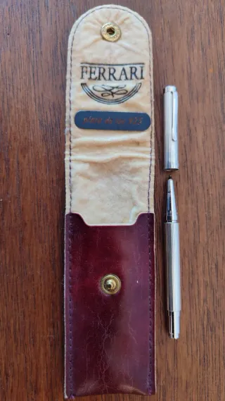 Mini Bolígrafo de Plata Ley 925 FERRARI ARGENTO