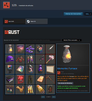 Rust STEAM con DROPS