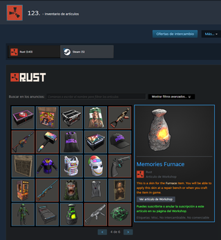 Rust STEAM con DROPS