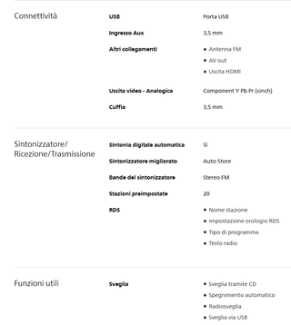 Radio/Lettore mp3 Philips MCD288E