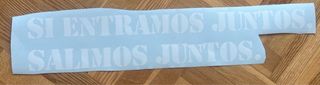Pegatina 4x4 Si entramos juntos, salimos juntos.