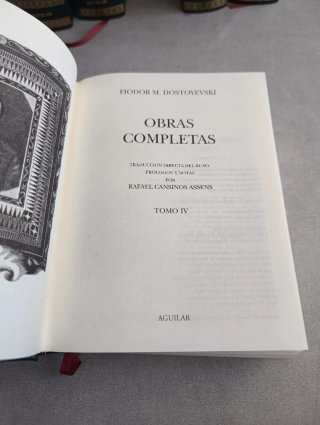 Dostoyevski. Obras completas. 5 tomo. Aguilar 2004