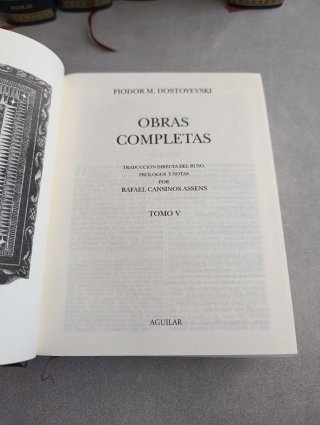 Dostoyevski. Obras completas. 5 tomo. Aguilar 2004