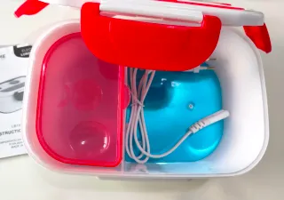 BEHOME Fiambrera Eléctrica Portátil Roja