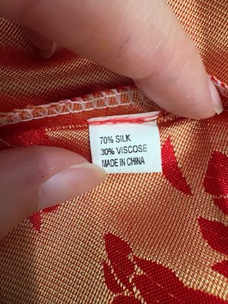 Vestito Qipao tradizionale cinese in seta