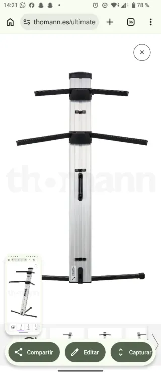 Ultimate Support AX-48 Pro S para 2 teclados