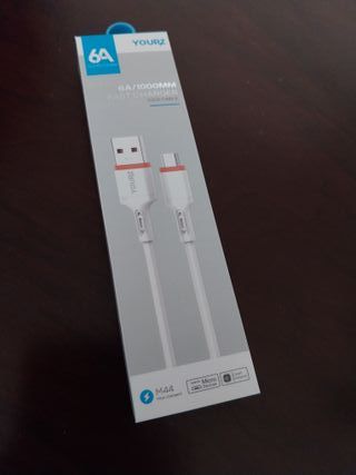 Cabo YOURZ 6A Micro USB - USB A Novo