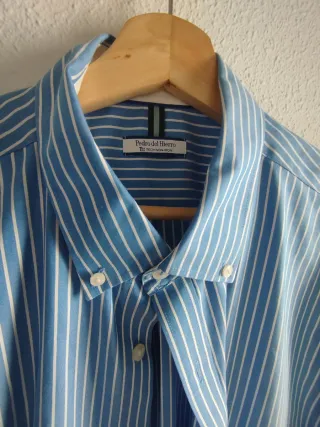 Camisa Pedro del Hierro Rayas Azul Talla L