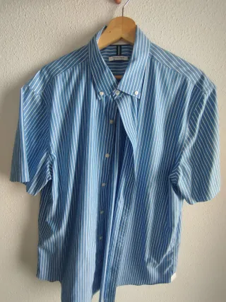 Camisa Pedro del Hierro Rayas Azul Talla L