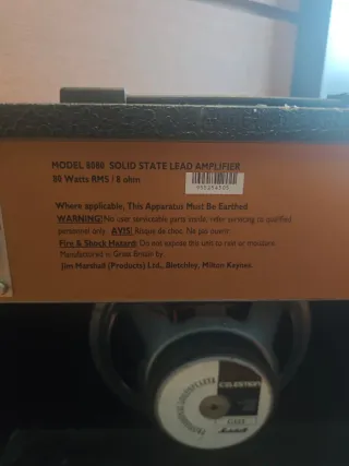 Amplificador Guitarra Marshall 8080 Valvestate