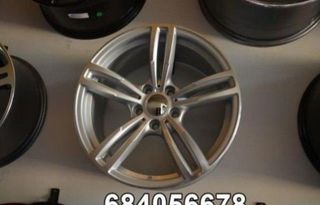 OFERTA - 4 LLANTAS BMW LOOK M4 PLATA Y PULIDA 18