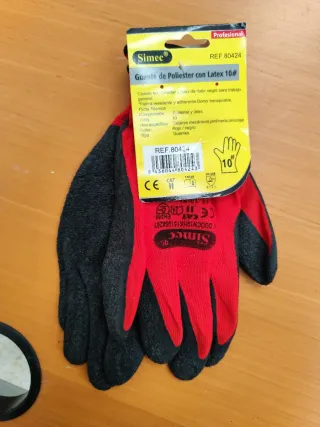 Guantes Simec Poliéster y Látex Talla 10
