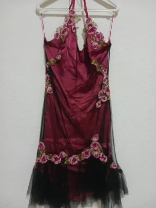 Vestido fiesta mujer usado 1 vez