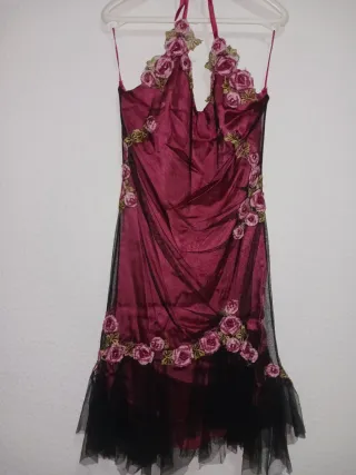 Vestido fiesta mujer usado 1 vez