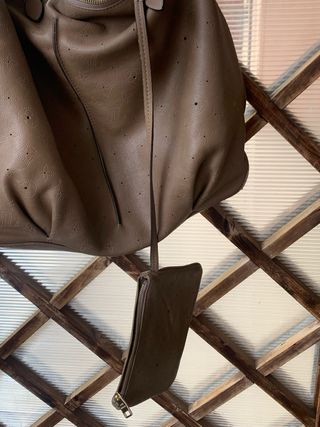 Borsa in pelle marrone