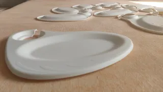 Set 10 Vassoietti Party con foro per Calice