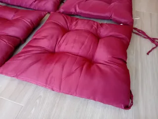 4 Cojines para Terraza Rojo