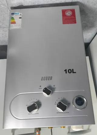 Calentador de Agua a Gas 10L (Butano/Propano)
