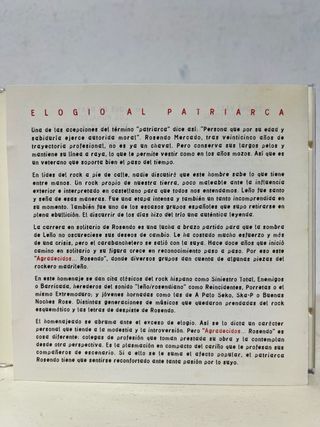 CD AGRADECIDOS... ROSENDO