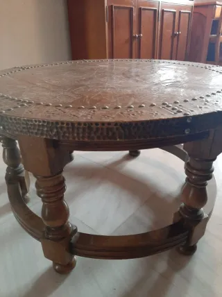 Mesa de centro madera y metal