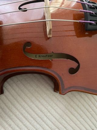 Violín E. Kreutzer School 1/4 + Almohadilla Wolf Profesional