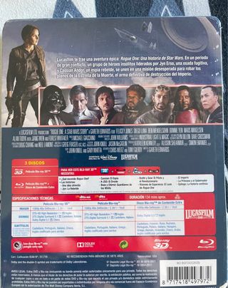 Steelbook Rogue One 3D precintado + Funko K-2SO