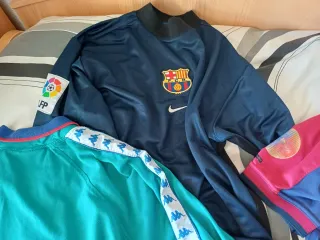 Lote 3 Camisetas Fútbol FC Barcelona Antiguas