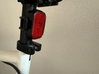 Bicicleta Fixie Elops 500 Blanca + Luces