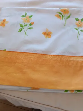 Juego de Cama 105cm Flores Amarillas