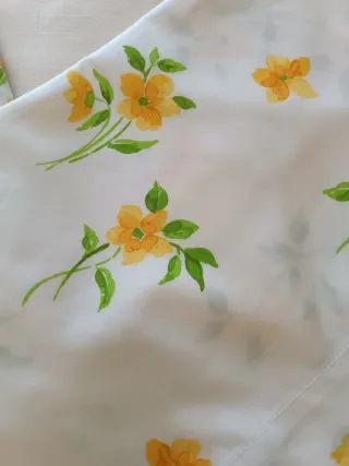 Juego de Cama 105cm Flores Amarillas