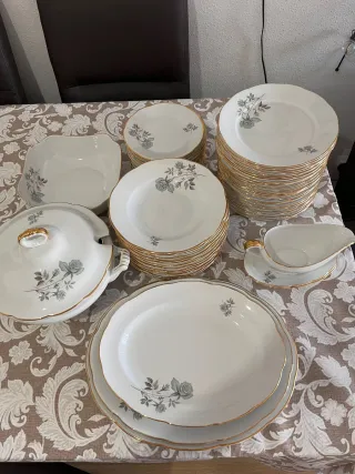 Vajilla completa de porcelana