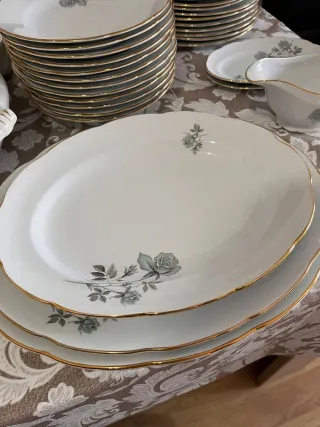 Vajilla completa de porcelana