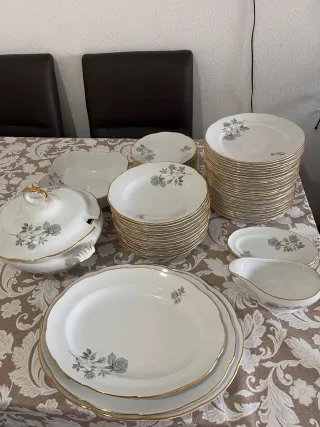 Vajilla completa de porcelana