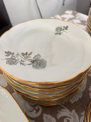 Vajilla completa de porcelana