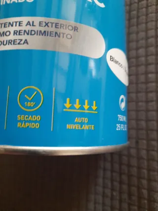 Esmalte Laca Poliuretano Satinado Blanco 750 ml