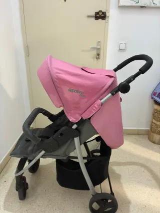 Cochecito de bebé rosa