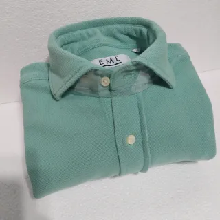Camisa piqué verde agua
