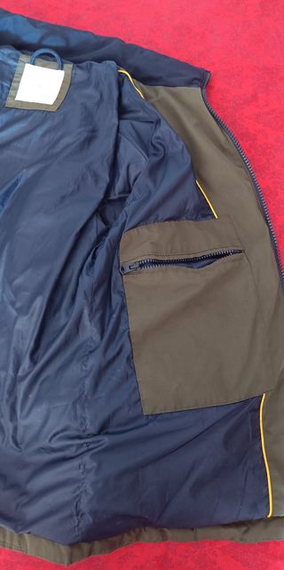 Abrigo Springfield Azul y Verde Talla M