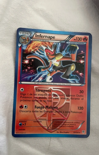 Carta Pokémon Infernape Fase 2 PV 130
