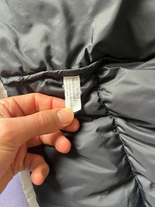 Chaqueta The North Face Puffer Negra y Blanca