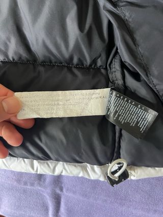 Chaqueta The North Face Puffer Negra y Blanca