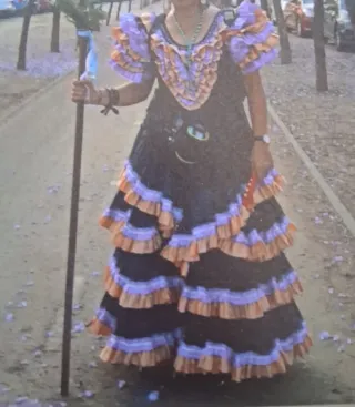 Vestido de flamenca con volantes