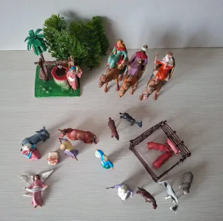 Statuine presepe in plastica
