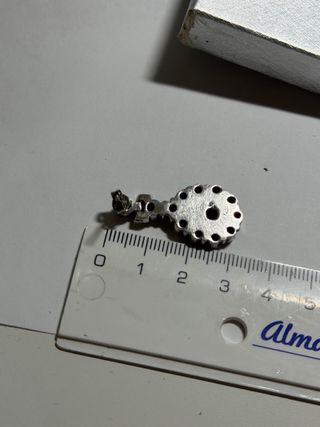 Pendientes de Plata con Piedras Rojas