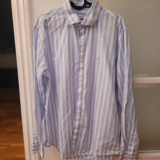 Camisa Pedro del Hierro Rayas Azul y Blanco