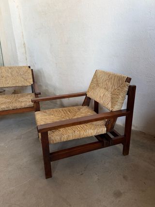Sillones de Rattan y Madera