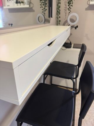 Tocador completo mueble, angulos, butacas, espejo