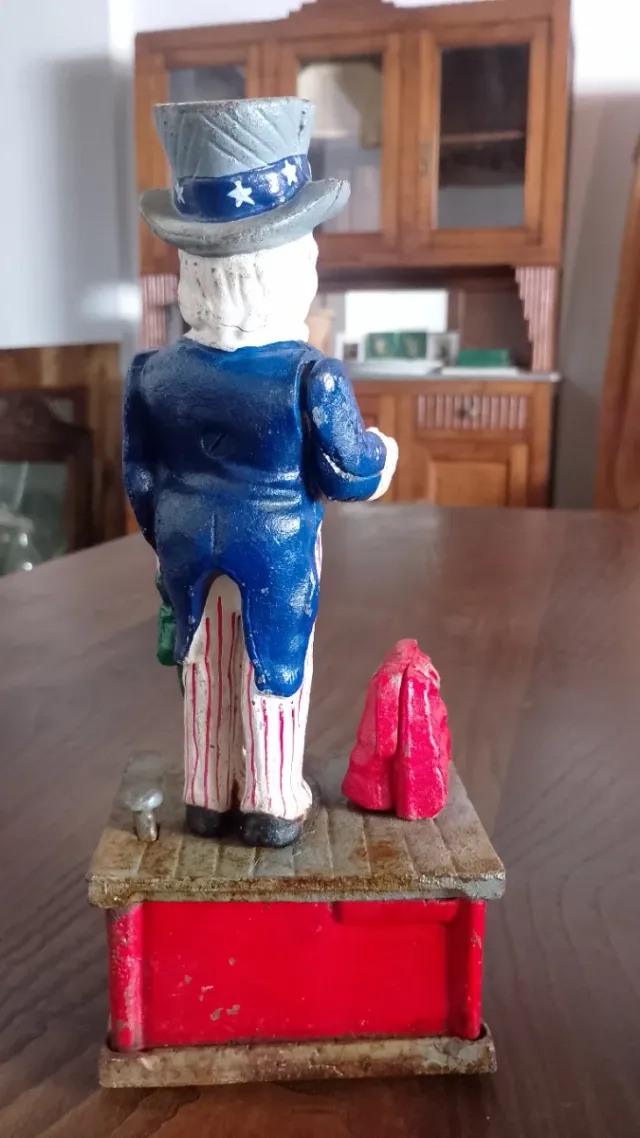 Hucha Mecánica Tío Sam de Hierro Fundido