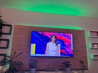 Samsung 65 TV con soporte de pared