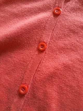 Cardigan H&M Divided color corallo con pizzo